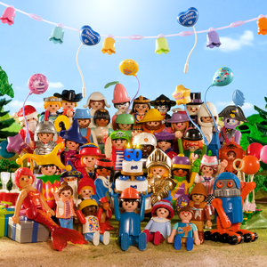 Titelbild zur Sonderausstellung '50 Jahre Playmobil'